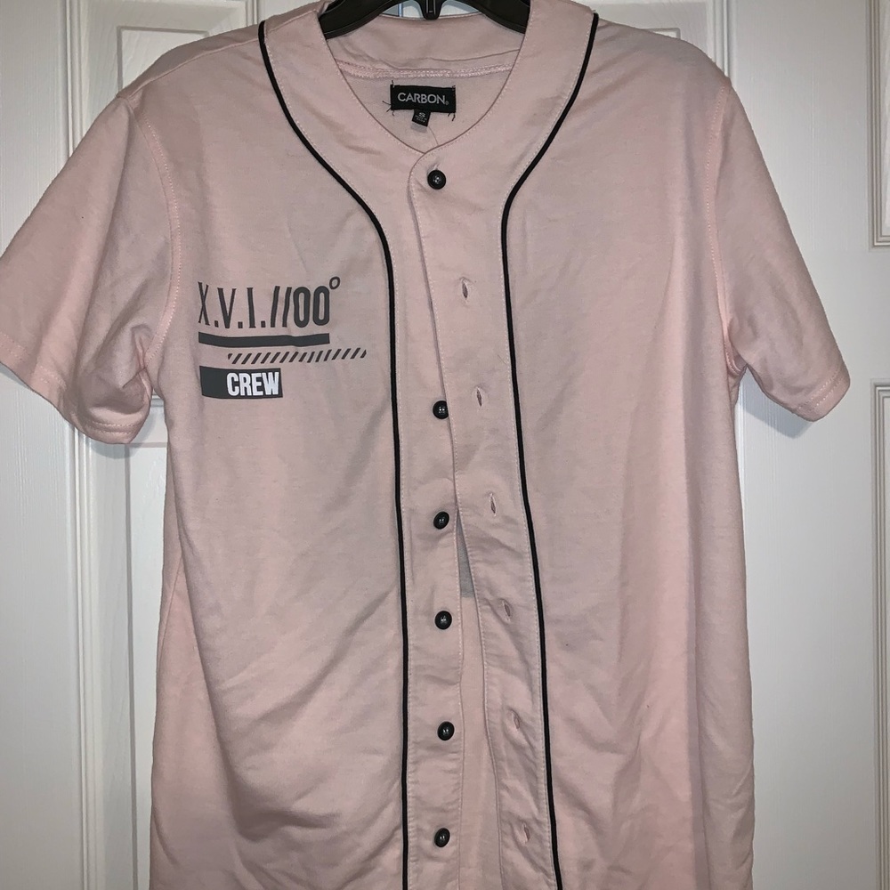 Button Up Baseball Tee